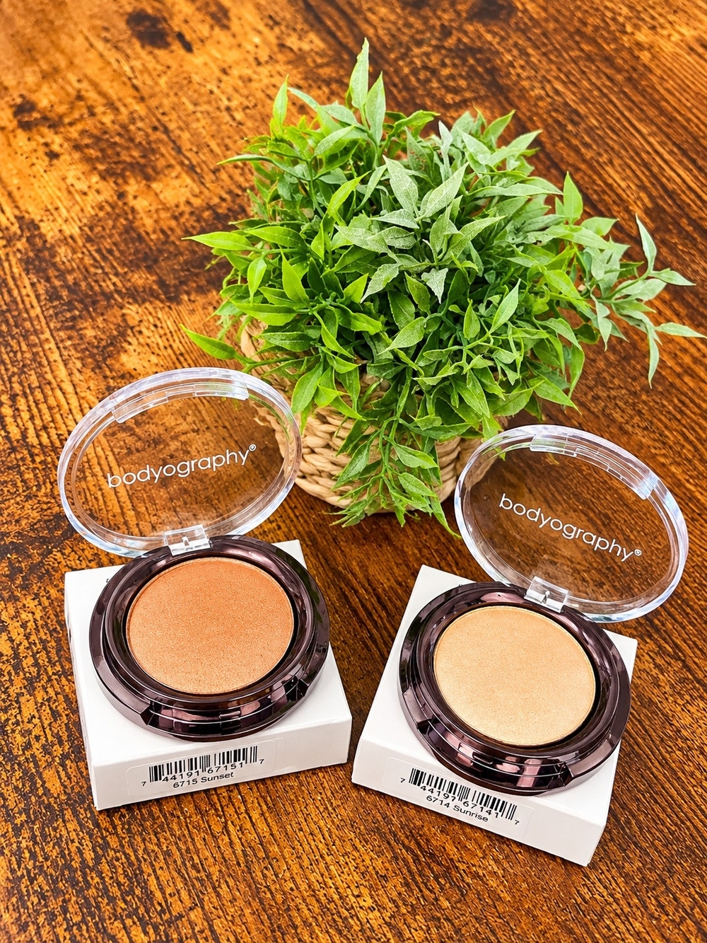 Bodyography 2 Pc. Shimmer Highlighter In Sunset & Sunrise- 0.1oz, 3g